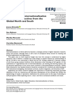 Almeida Et Al 2018 Understanding Internationalization at Home Perspectives From The Global North and South