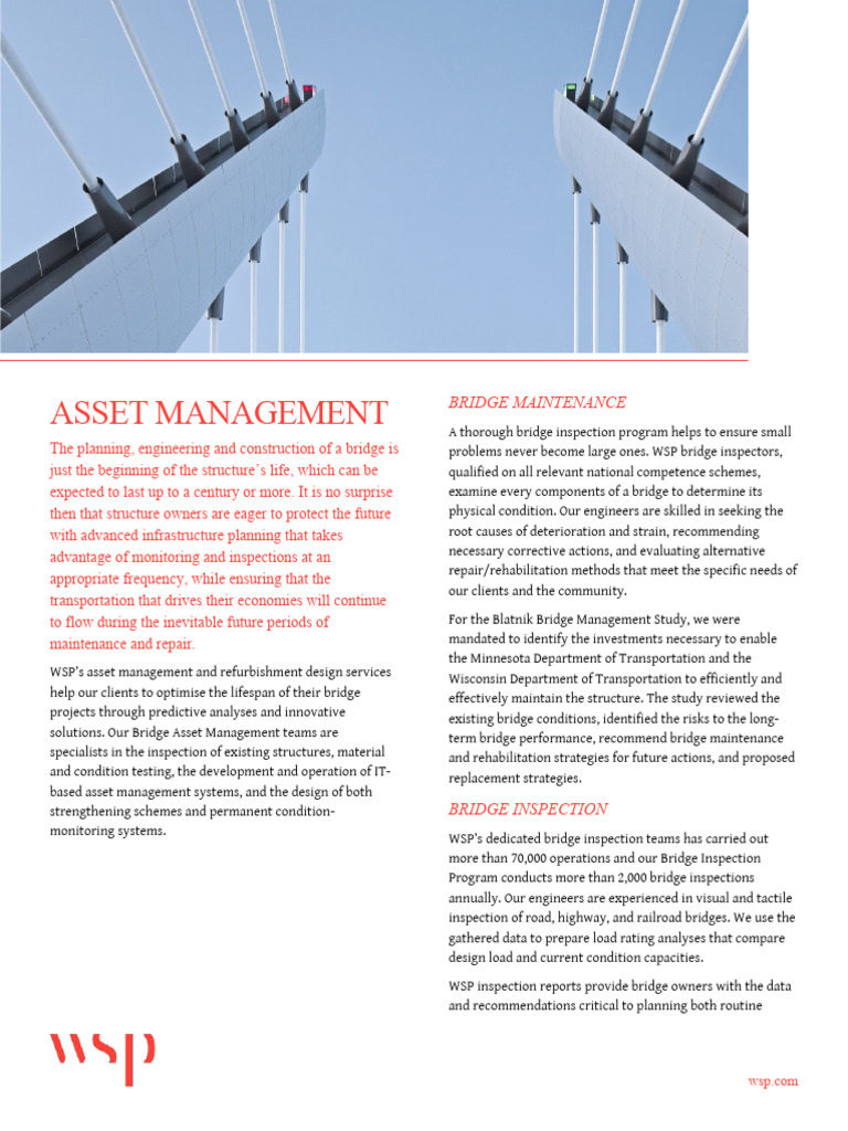 Bridge Asset Management Guide | PDF | Bridge | Asset Management
