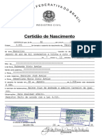 Certidão de Nascimento: Registro Civil