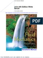 Full Download Fluid Mechanics 8th Edition White Solutions Manual
