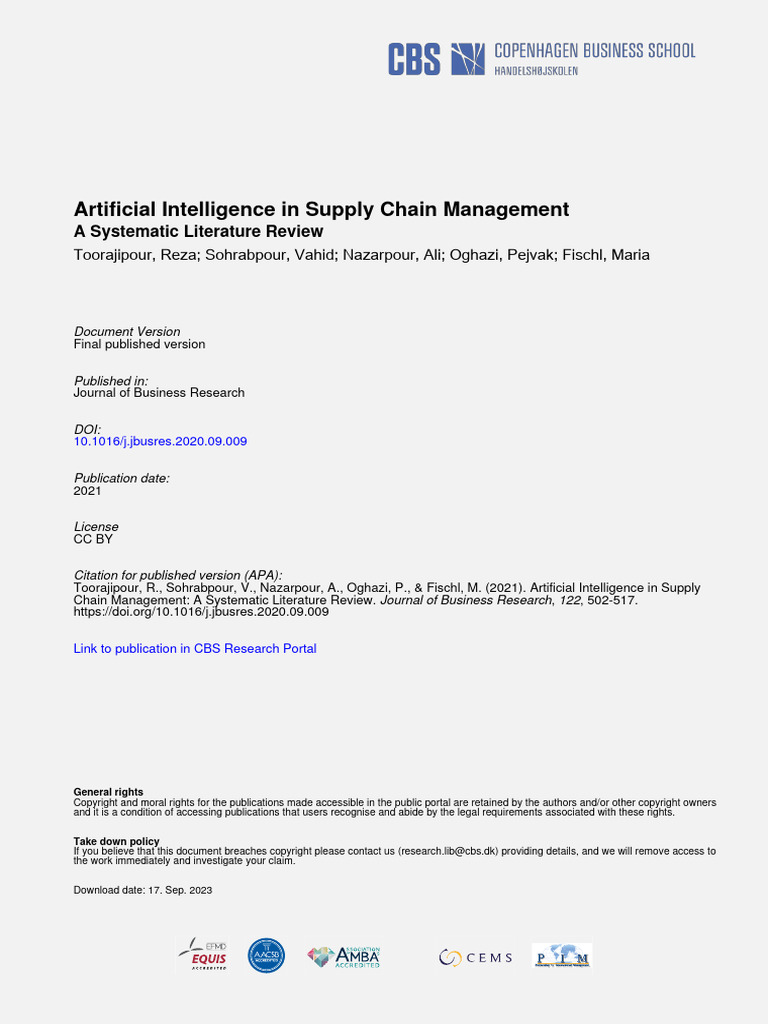 ARTIFICIAL INTELLIGENCE IN SUPPLY CHAIN MANAGEMENT PDF visual data 7