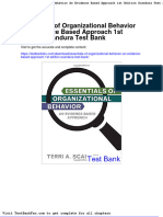 Full Download Essentials of Organizational Behavior An Evidence Based Approach 1st Edition Scandura Test Bank