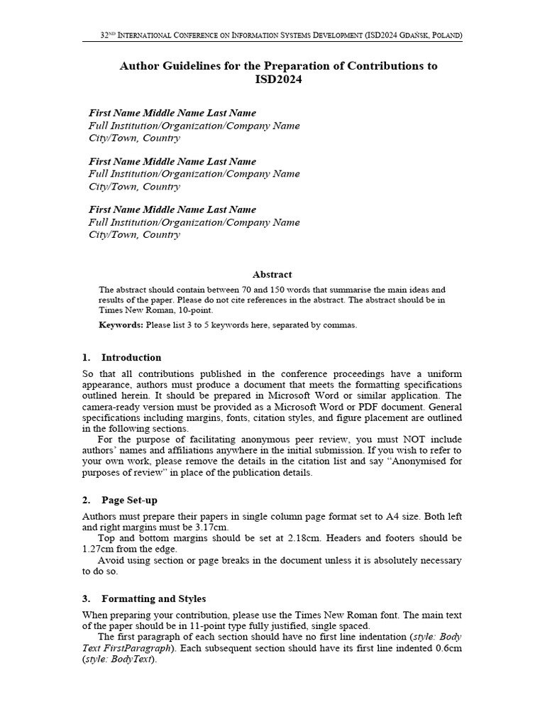 Isd Instructions For Authors 2024 PDF