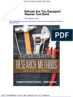 Full Download Research Methods Are You Equipped 1st Edition Raacke Test Bank