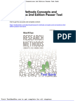 Full Download Research Methods Concepts and Connections 2nd Edition Passer Test Bank