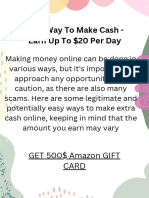 Pastel Pink GreEasy Way To Make Cash - Earn Up To $20 Per Dayen Blue Minimal Doodle A4 Document