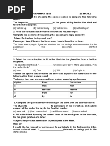 Grammar Test