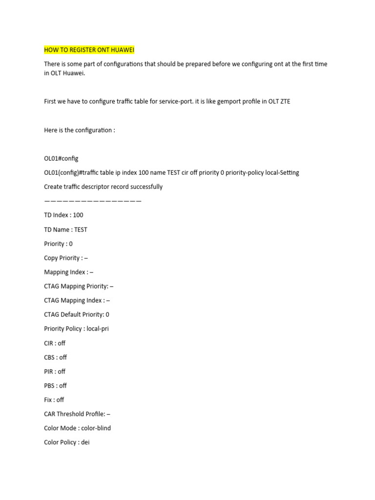 How To Register Ont Huawei Download Free Pdf Ip Address Computing