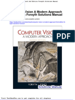 Full Download Computer Vision A Modern Approach 2nd Edition Forsyth Solutions Manual