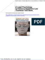 Full Download Forensic and Legal Psychology Psychological Science Applied To Law 2nd Edition Costanzo Test Bank