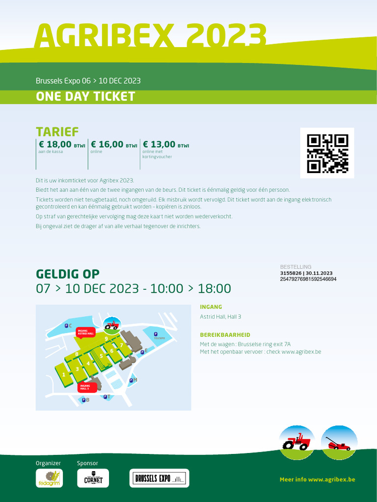 Tickets Agribex | PDF