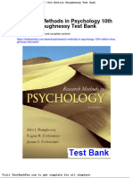 Full Download Research Methods in Psychology 10th Edition Shaughnessy Test Bank