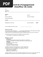 Modèle de contrat de travail chauffeur | PDF