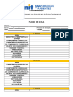 Modelo Plano de Aula Estagio