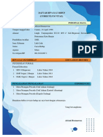 Daftar Riwayat Hidup