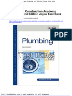 Full Download Residential Construction Academy Plumbing 2nd Edition Joyce Test Bank