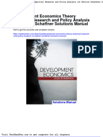Full Download Development Economics Theory Empirical Research and Policy Analysis 1st Edition Schaffner Solutions Manual