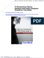 Full Download Development Economics Theory Empirical Research and Policy Analysis 1st Edition Schaffner Test Bank