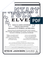 GURPS 4th Edition. Fantasy Folk - Elves - Alden Loveshade - 2021 - Steve Jackson Games Incorporated - Anna's Archive