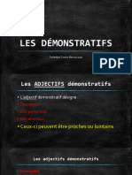 LES DÉMONSTRATIFS