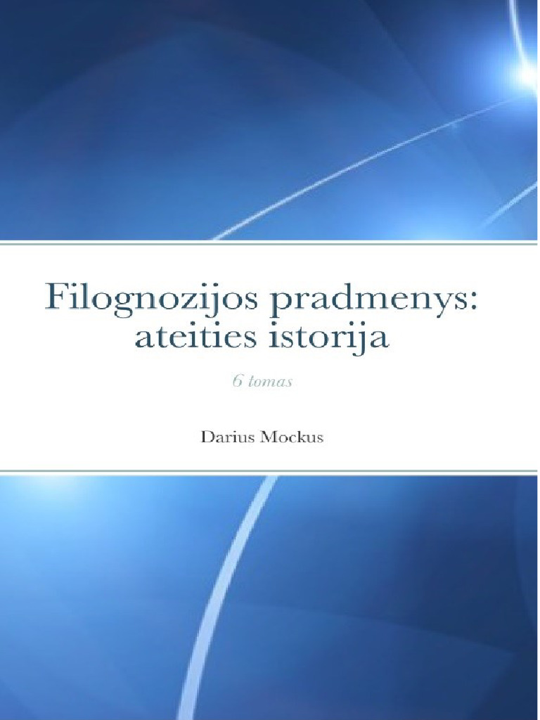 D. Mockus. Ateities Istorija. 6 Tomas. 2021 | PDF
