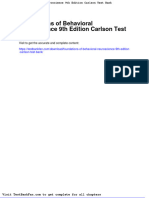 Full Download Foundations of Behavioral Neuroscience 9th Edition Carlson Test Bank