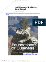 Full Download Foundations of Business 4th Edition Pride Solutions Manual