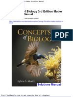 Full Download Concepts of Biology 3rd Edition Mader Solutions Manual