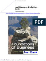 Full Download Foundations of Business 4th Edition Pride Test Bank