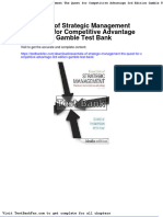 Full Download Essentials of Strategic Management The Quest For Competitive Advantage 3rd Edition Gamble Test Bank