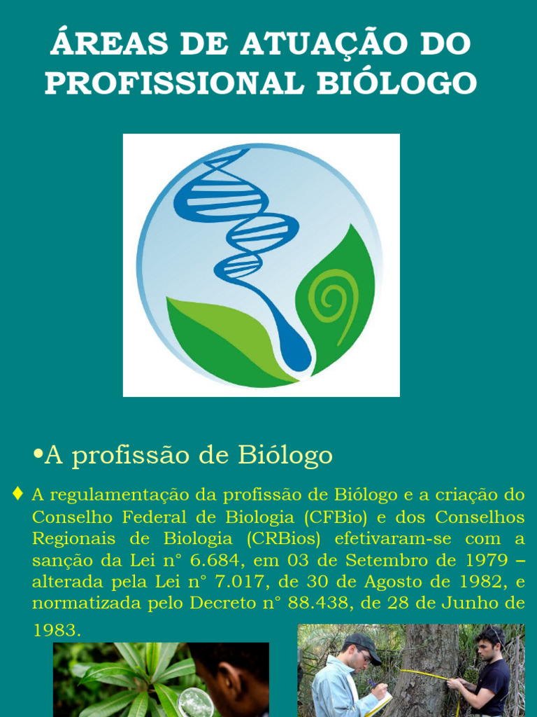 Áreas de Atuação do Biólogo | PDF | Biotecnologia | Biologia