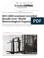 2011-2020 Warmest Recorded Decade Ever - World Meteorological Organisation - India News, The Indian Express