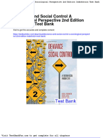 Full Download Deviance and Social Control A Sociological Perspective 2nd Edition Inderbitzin Test Bank