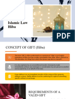 Hiba - Gift Under Islamic Law