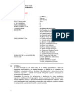 Lengua 1. (2023.1) - Sílabo Del Curso