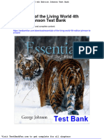 Full Download Essentials of The Living World 4th Edition Johnson Test Bank