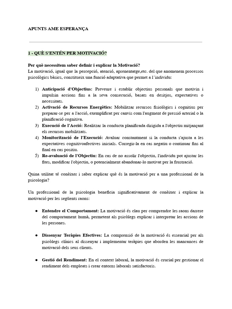 Apunts Ame Esperança | PDF
