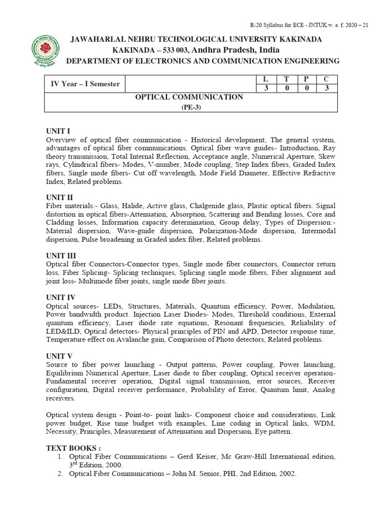41 Syllabus PDF Optical Fiber Smart Grid