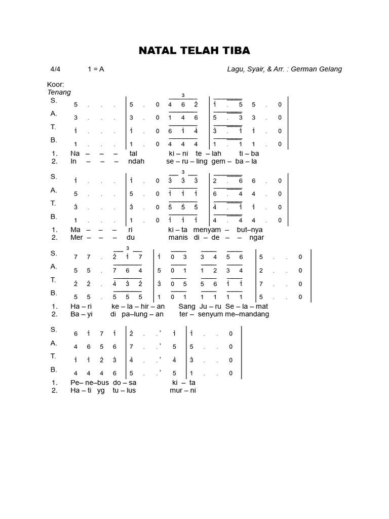 Natal Telah Tiba PDF