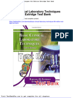 Full Download Basic Clinical Laboratory Techniques 6th Edition Estridge Test Bank