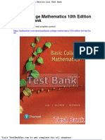 Full Download Basic College Mathematics 10th Edition Lial Test Bank