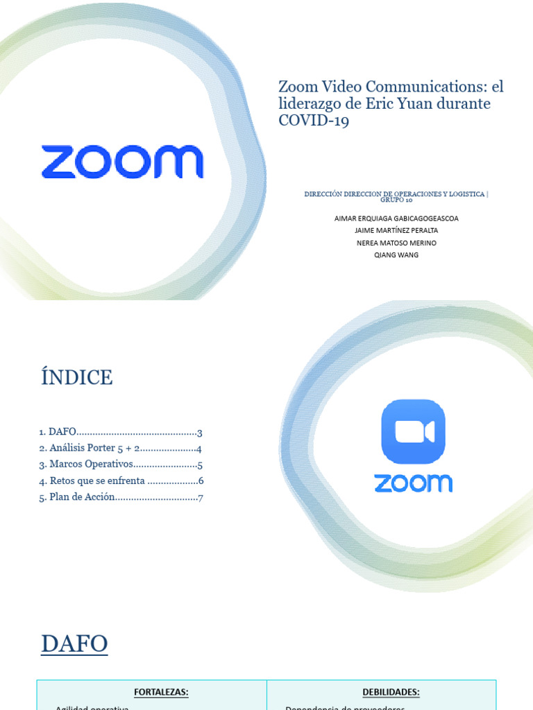 Grupo 10 - Caso 2 - Zoom - Direccion de Operaciones y Logistica | PDF