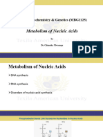 Nucleic Acid Metabolism TAU