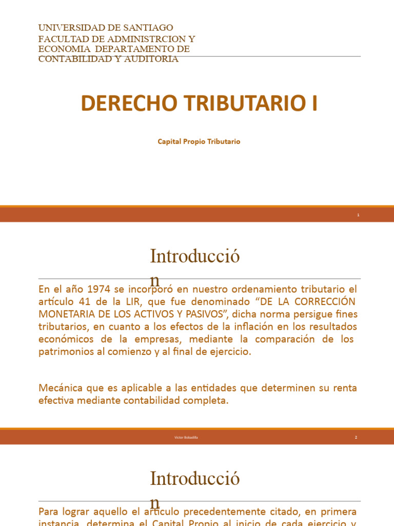 Capital Propio Tributario | Descargar gratis PDF | Contabilidad | Business