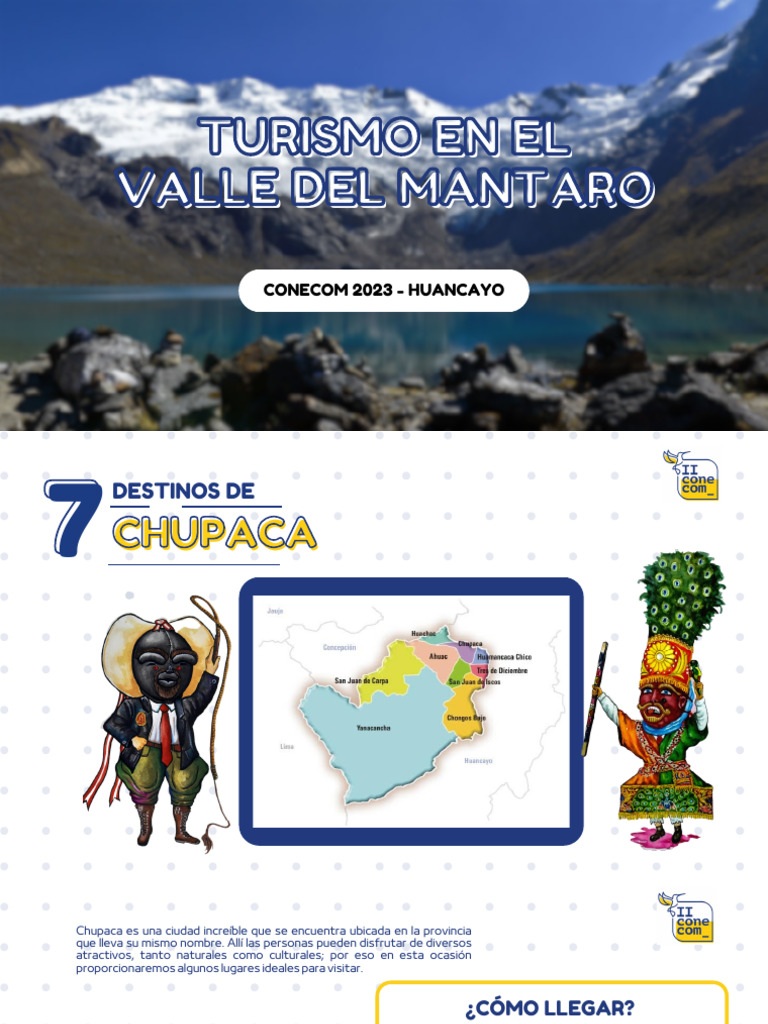 Turismo en El Valle Del Mantaro - Conecom | PDF