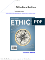 Full Download Ethics 1st Edition Camp Solutions Manual