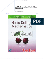 Full Download Basic College Mathematics 6th Edition Martin Gay Test Bank