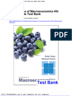 Full Download Foundations of Macroeconomics 6th Edition Bade Test Bank