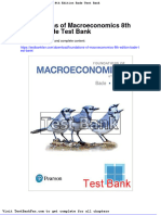 Full Download Foundations of Macroeconomics 8th Edition Bade Test Bank