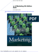 Full Download Foundations of Marketing 5th Edition Pride Test Bank